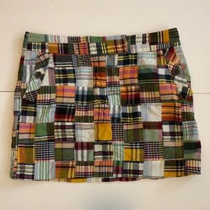 J. Crew Women’s Madras Patchwork Skirt